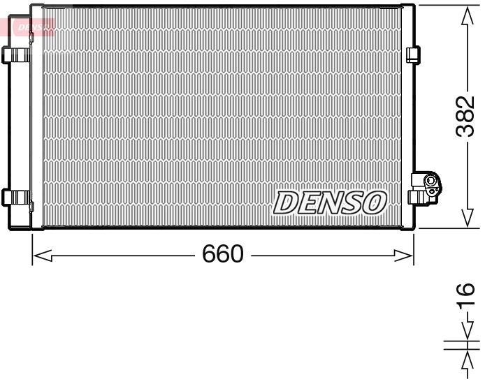 DENSO DCN05107 Condenser, air conditioning