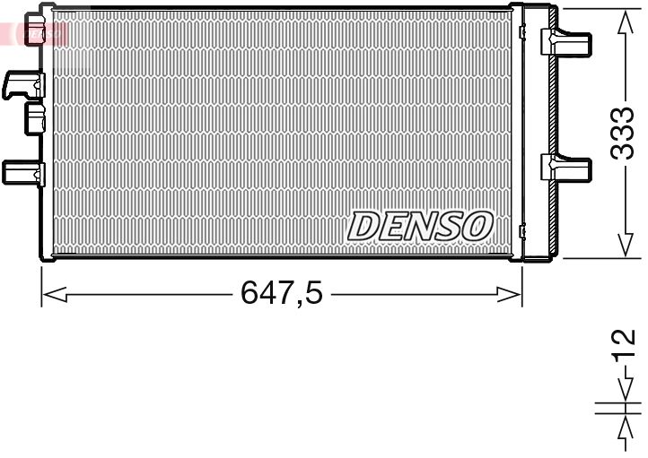 DENSO DCN05108 Condenser, air conditioning