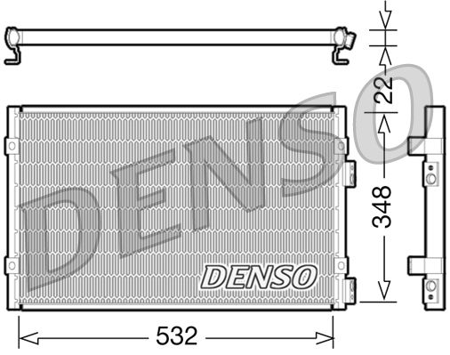 DENSO DCN06002 Condenser, air conditioning