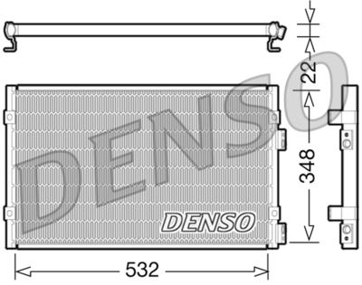 Condenser, air conditioning DENSO DCN06002
