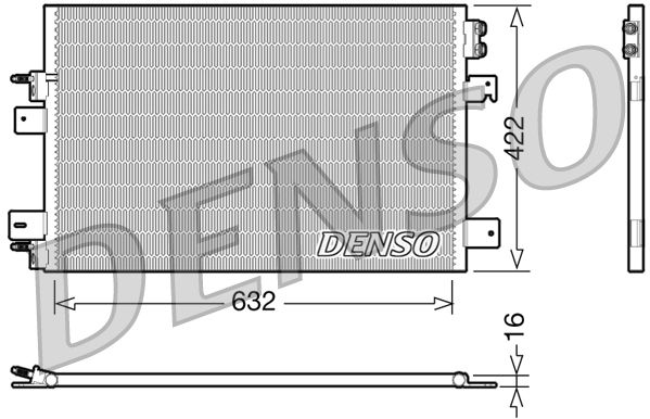 DENSO DCN06007 Condenser, air conditioning