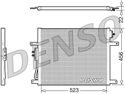 DENSO DCN06008 Condenser, air conditioning