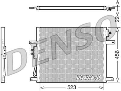 Condenser, air conditioning DENSO DCN06008