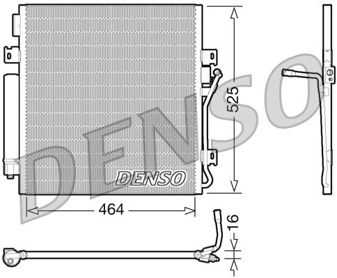 DENSO DCN06011 Condenser, air conditioning