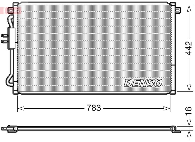 DENSO DCN06015 Condenser, air conditioning