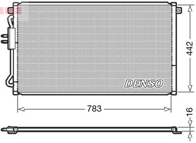 Condenser, air conditioning DENSO DCN06015