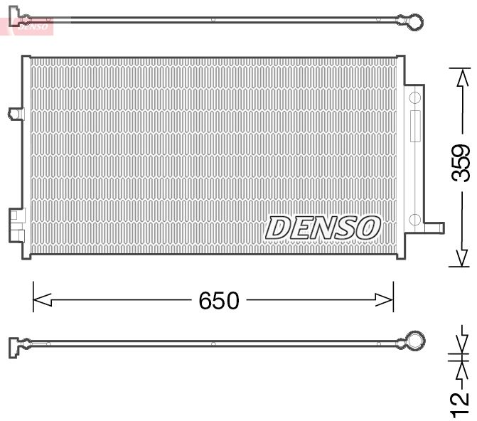 DENSO DCN06016 Condenser, air conditioning