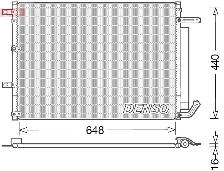 DENSO DCN06018 Condenser, air conditioning