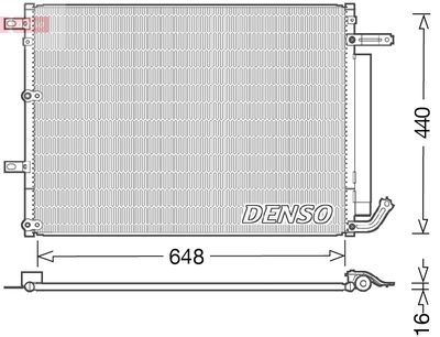 Condenser, air conditioning DENSO DCN06018