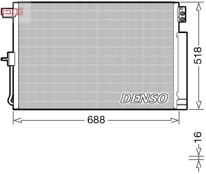 DENSO DCN06019 Condenser, air conditioning