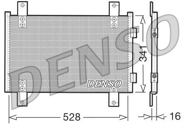 DENSO DCN07001 Condenser, air conditioning
