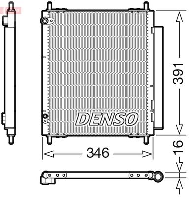 Condenser, air conditioning DENSO DCN07003