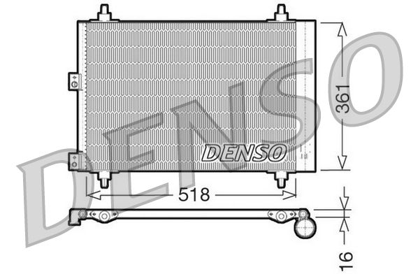 DENSO DCN07006 Condenser, air conditioning
