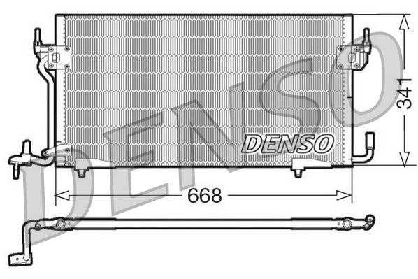 DENSO DCN07060 Condenser, air conditioning