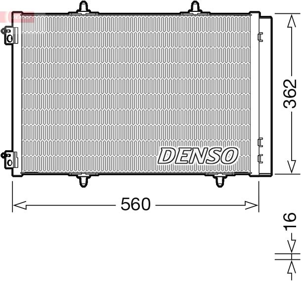 DENSO DCN07061 Condenser, air conditioning