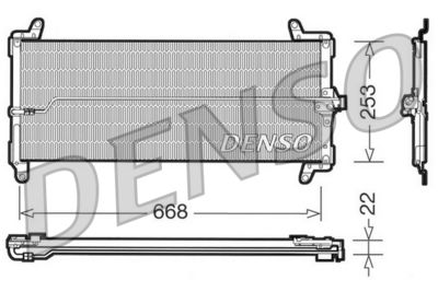 Condenser, air conditioning DENSO DCN09001