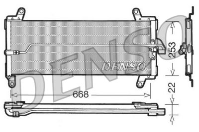 Condenser, air conditioning DENSO DCN09002