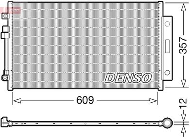 Condenser, air conditioning DENSO DCN09004