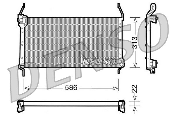 DENSO DCN09013 Condenser, air conditioning