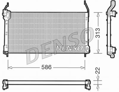 Condenser, air conditioning DENSO DCN09014