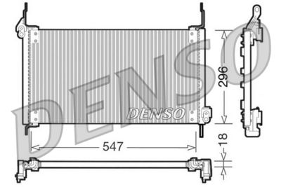 Condenser, air conditioning DENSO DCN09016