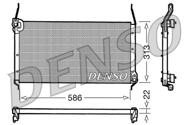 DENSO DCN09017 Condenser, air conditioning