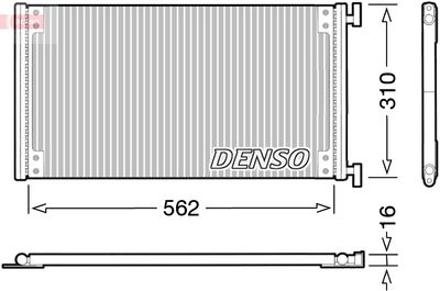 Condenser, air conditioning DENSO DCN09040