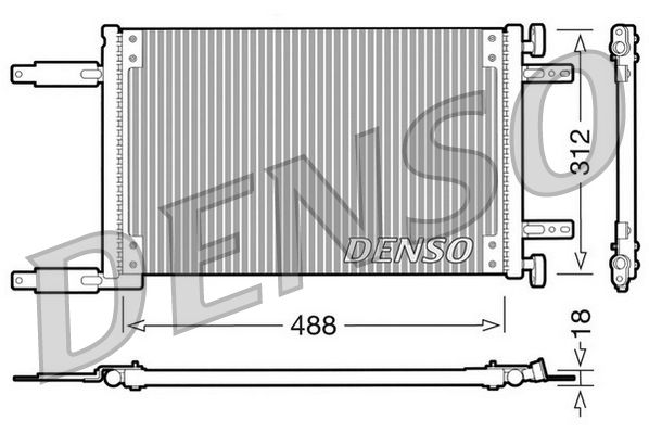 DENSO DCN09041 Condenser, air conditioning