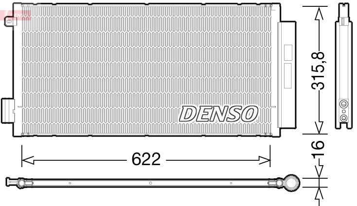 DENSO DCN09044 Condenser, air conditioning