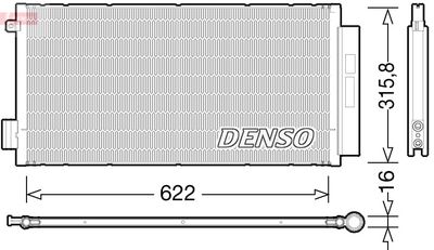 Condenser, air conditioning DENSO DCN09044