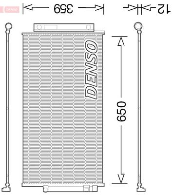 Condenser, air conditioning DENSO DCN09047