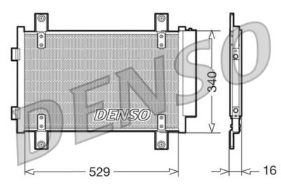 Condenser, air conditioning DENSO DCN09049