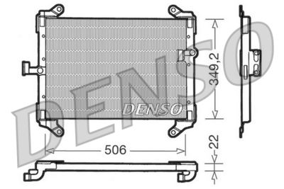 Condenser, air conditioning DENSO DCN09050