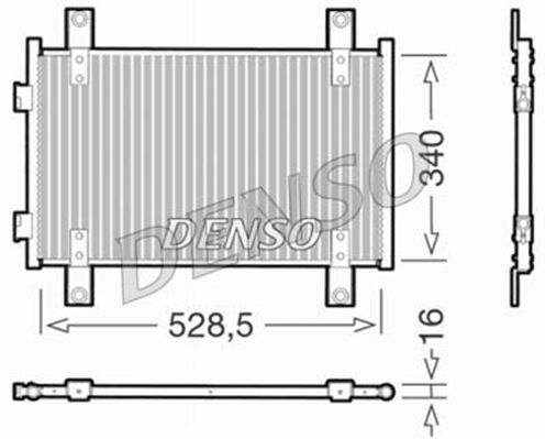 DENSO DCN09051 Condenser, air conditioning