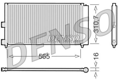 Condenser, air conditioning DENSO DCN09070