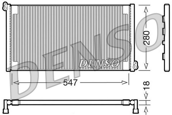 DENSO DCN09081 Condenser, air conditioning