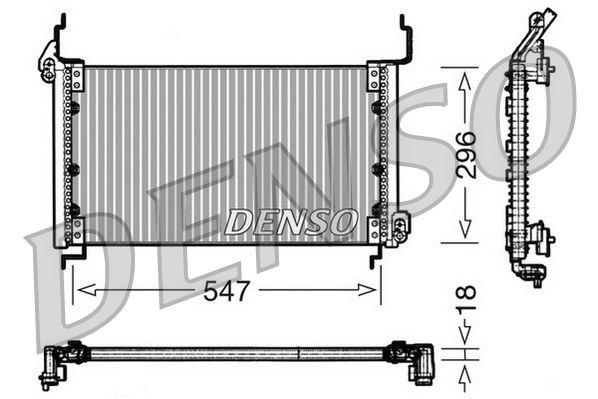 DENSO DCN09082 Condenser, air conditioning
