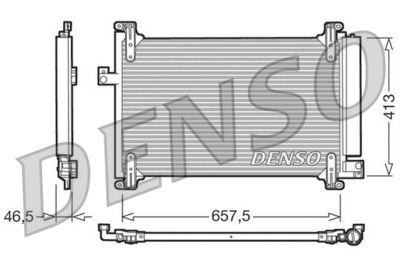 Condenser, air conditioning DENSO DCN09083