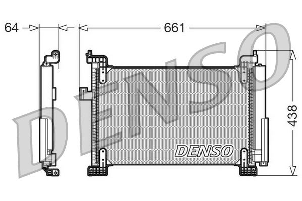 DENSO DCN09085 Condenser, air conditioning