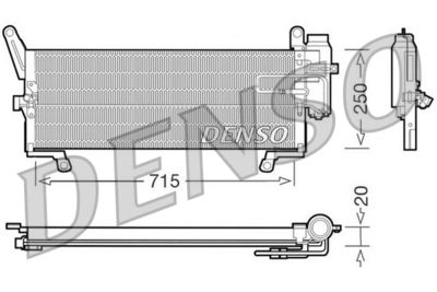 Condenser, air conditioning DENSO DCN09090
