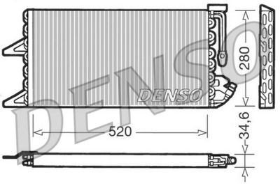 Condenser, air conditioning DENSO DCN09092