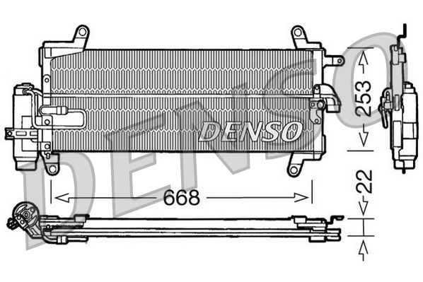 DENSO DCN09093 Condenser, air conditioning