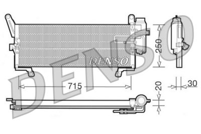 Condenser, air conditioning DENSO DCN09095