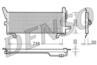 Condenser, air conditioning DENSO DCN09097