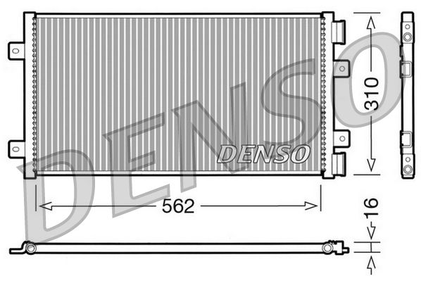 DENSO DCN09101 Condenser, air conditioning