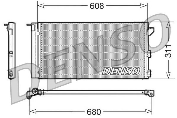 DENSO DCN09105 Condenser, air conditioning