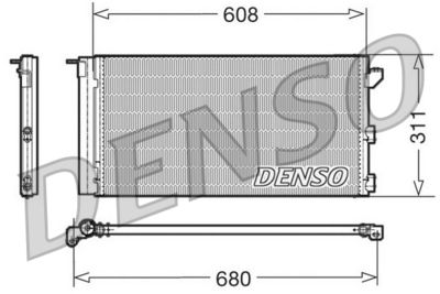 Condenser, air conditioning DENSO DCN09105