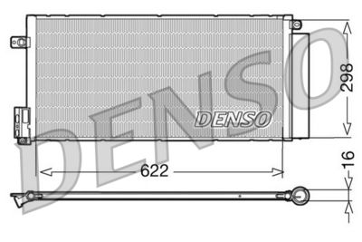Condenser, air conditioning DENSO DCN09110