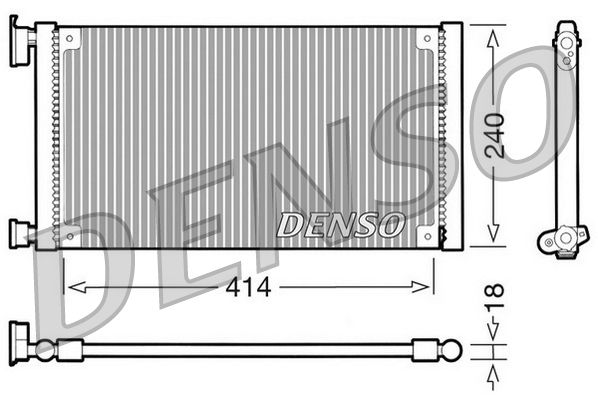 DENSO DCN09120 Condenser, air conditioning