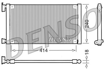 Condenser, air conditioning DENSO DCN09120